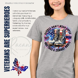 Veteraner är superhjältar t shirt