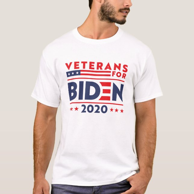 VETERANER FÖR BIDEN 2020 T SHIRT (Framsida)