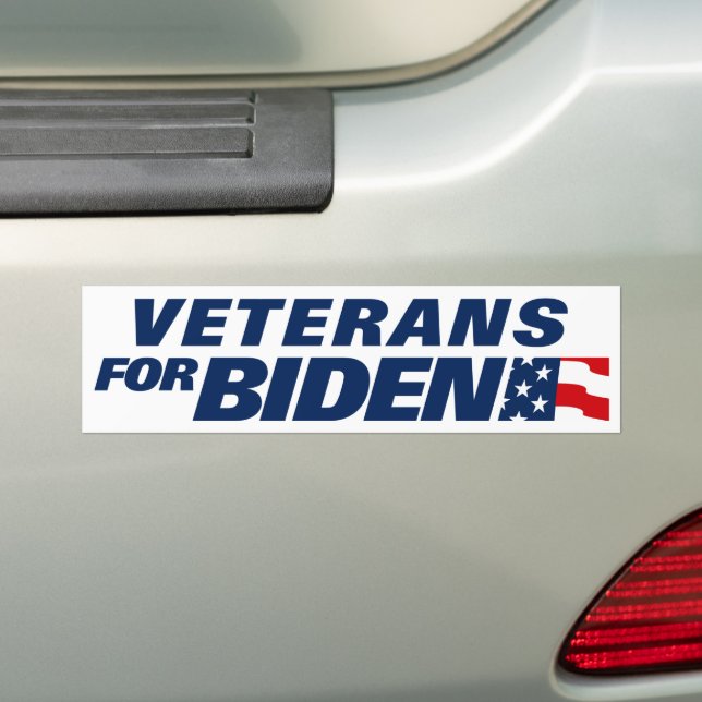 Veteraner för Biden 2024 Bildekal (På Bil)