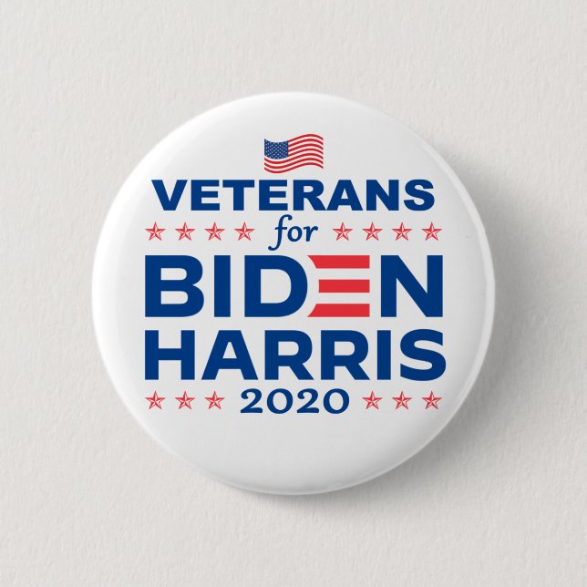 Veteraner för Biden Harris 2020 Knapp (Framsida)