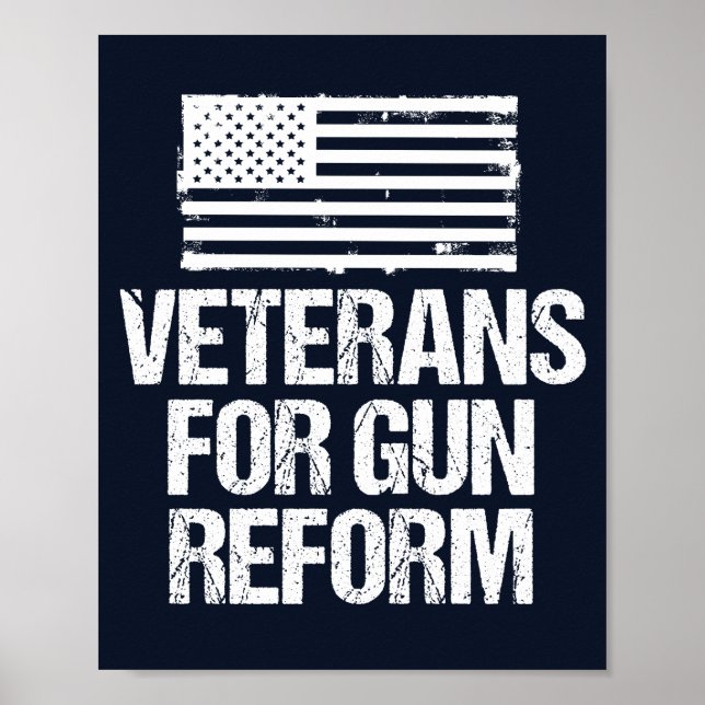 Veteraner för Gun Reform Poster (Framsidan)