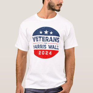 Veteraner för Harris 2024 för president Kampanj T Shirt