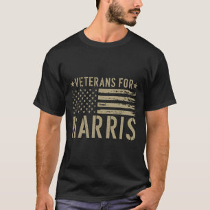 Veteraner för Harris 2024 Militär Vets Kamala Harr T Shirt