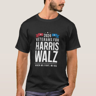 Veteraner För Harris Walz 2024 President T Shirt