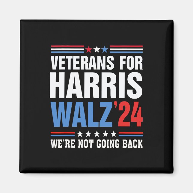 Veteraner for Harris Wheimer 2024 Harris Waltz Magnet (Framsidan)