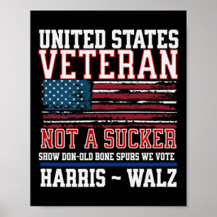 Veteraner för Harris Wheimer 2024 Militär veteran Poster