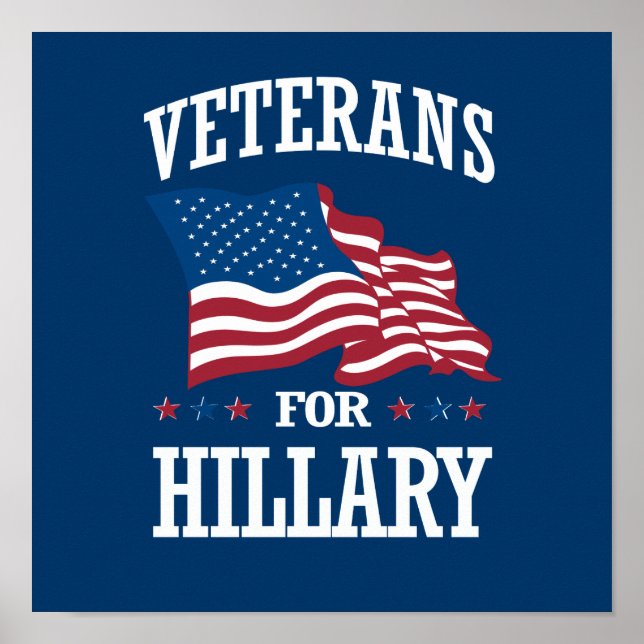 VETERANER FÖR HILLARY POSTER (Framsidan)