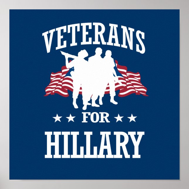 VETERANER FÖR HILLARY POSTER (Framsidan)