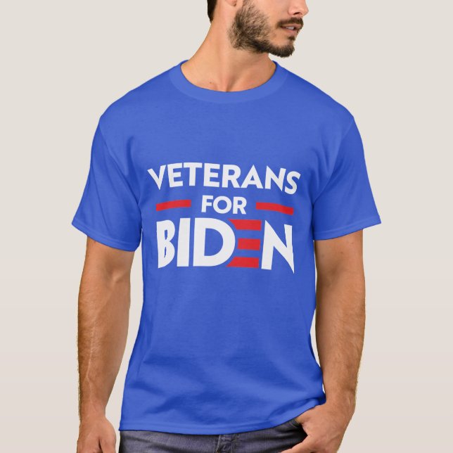VETERANER FÖR JOE BIDEN T SHIRT (Framsida)