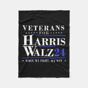Veteraner för Kamala Harris Tim Wheimer Waltz för Fleecefilt