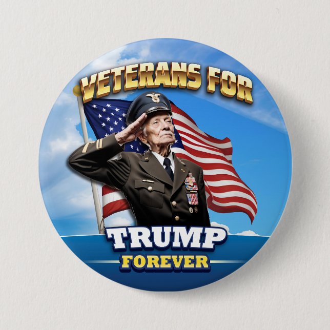 VETERANER for TRUMP Forever Knapp (Framsida)
