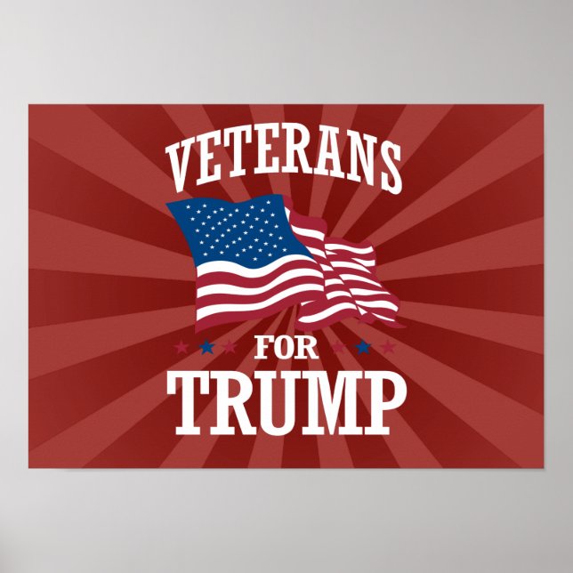 VETERANER FÖR TRUMP POSTER (Framsidan)