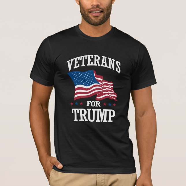 VETERANER FÖR TRUMP T-SHIRT (Framsida)