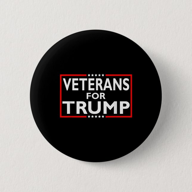 Veteraner för trumpens presidentval 2024 knapp (Framsida)