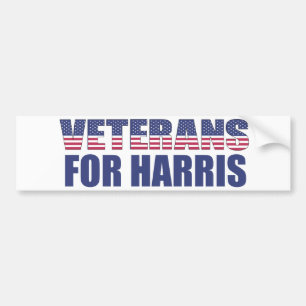 Veteraner i valet till Harris 2024 Bildekal