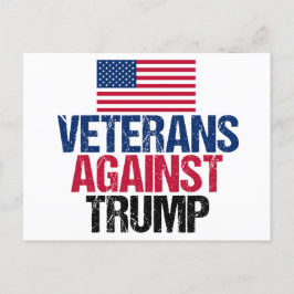 Veteraner mot den amerikanska Flagga Vykort