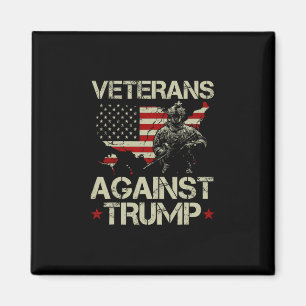 Veteraner mot Donald Trump present med amerikansk Magnet
