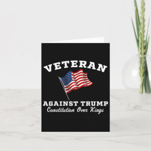 Veteraner mot konstitutionen Trump över Kung Kort