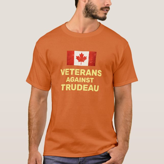 VETERANER MOT TRUDEAU T-SHIRT (Framsida)