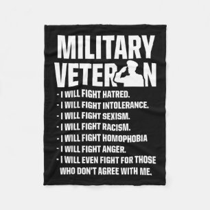 Veteraner mot trump 2020 Kamp mot valet till USA Fleecefilt