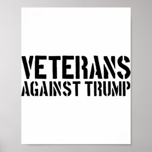 Veteraner mot Trump Anti-trump Veteraner mot Poster