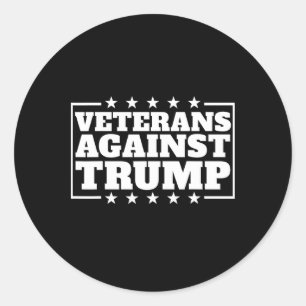 Veteraner mot Trump Anti-trump Veteraner mot Runt Klistermärke