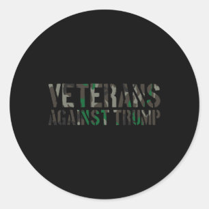Veteraner mot Trump Anti-trump Veteraner mot Runt Klistermärke