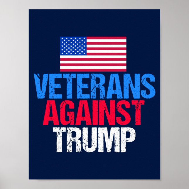 Veteraner mot Trump Blå Val Poster (Framsidan)