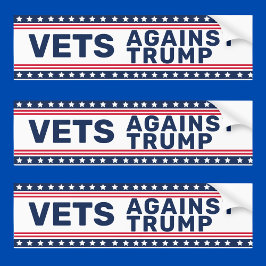 Veteraner mot Trump-politik Bildekal