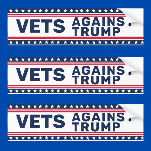 Veteraner mot Trump-politik Bildekal