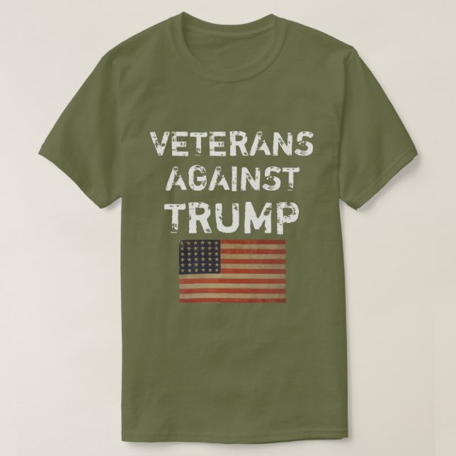 Veteraner mot Trump T-Shirt (Design framsida)