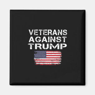 Veteraner mot Trump T-shirt Militära vets mot T Magnet