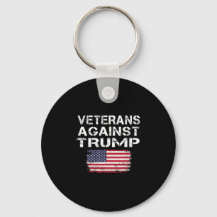 Veteraner mot Trump T-shirt Militära vets mot T Nyckelring