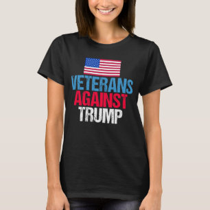 Veteraner mot trumpamerikanska Flagga T Shirt