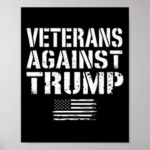 Veteraner mot trumpantirasismen i USA:s militära V Poster