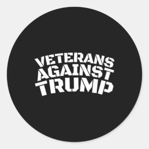 Veteraner mot trumpbekämpning mot veterinärer runt klistermärke