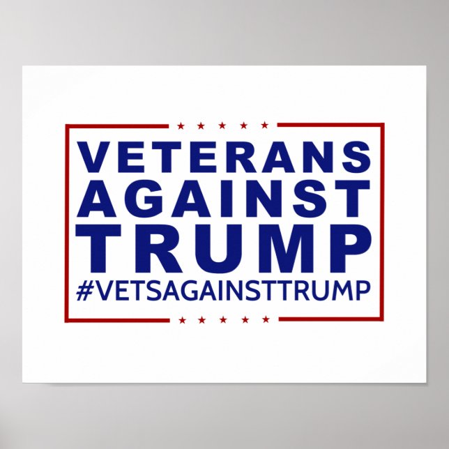 Veteraner mot trumpPoster Poster (Framsidan)