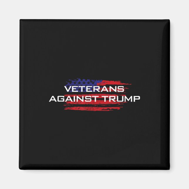 Veteraner mot trumpump - antitrumpump magnet (Framsidan)