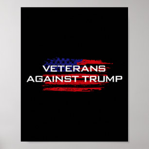 Veteraner mot trumpump - antitrumpump poster