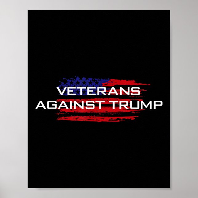Veteraner mot trumpump - antitrumpump poster (Framsidan)