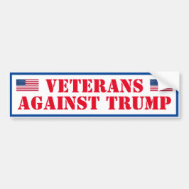 Veteraner mot trumpump bildekal