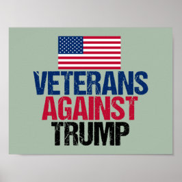 Veteraner mot trumpump poster