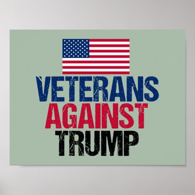Veteraner mot trumpump poster (Framsidan)
