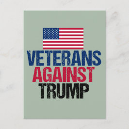 Veteraner mot trumpump vykort
