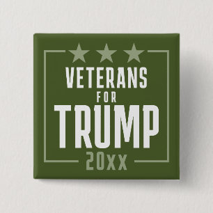 Veteraner oliv grönt för Trump - 2024 Knapp