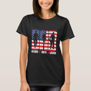 Veteraner Patriot Militära Independence day T Shirt