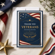 Veteraner | Patriotiskt Tacksamhetskort för Hjälta
