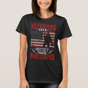 Veteraner skyddar dem som serverade minnesdagen t shirt