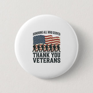 Veteraner Tack Amerikansk Patriotisk Militär Flagg Knapp