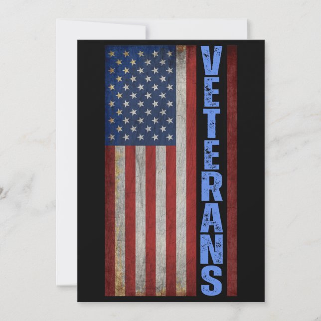 VETERANER USA FLAGGA 4 JULI INBJUDNINGAR (Framsida)